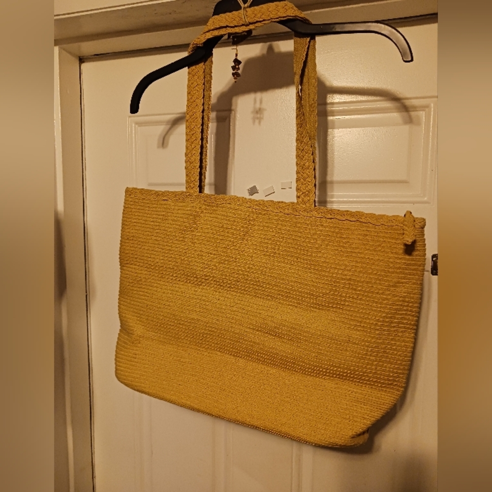 Coldwater Creek Natural Vegan Handbag 👜New!👛With Attached Coin Purse Gift. 🎁 - Picture 8 of 11